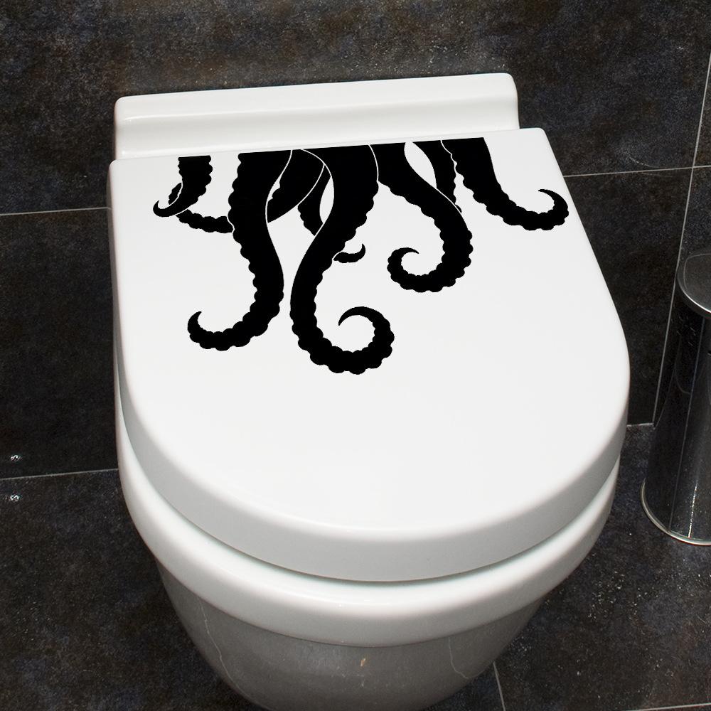 Creative Octopus Tentacle Bathroom Toilet Wall Sticker Self Adhesive Home Decor