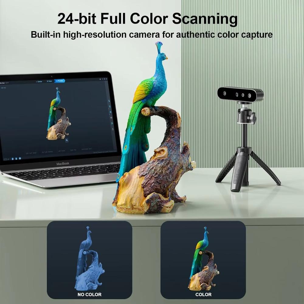 Creality CR-Scan Ferret SE 3D Scanner 0.1mm Accuracy 24-bit Full Color Handheld Scanner Anti-Shake Tracking for 3D Printing