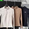 Womens Quick-Dry Long Sleeve Yoga Top With Half Zipper Stand Collar Slim Fit Athletic Wear Studio Workout