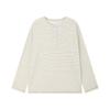 ELLE KIDS Girls' Striped Henley Long-Sleeve T-Shirt