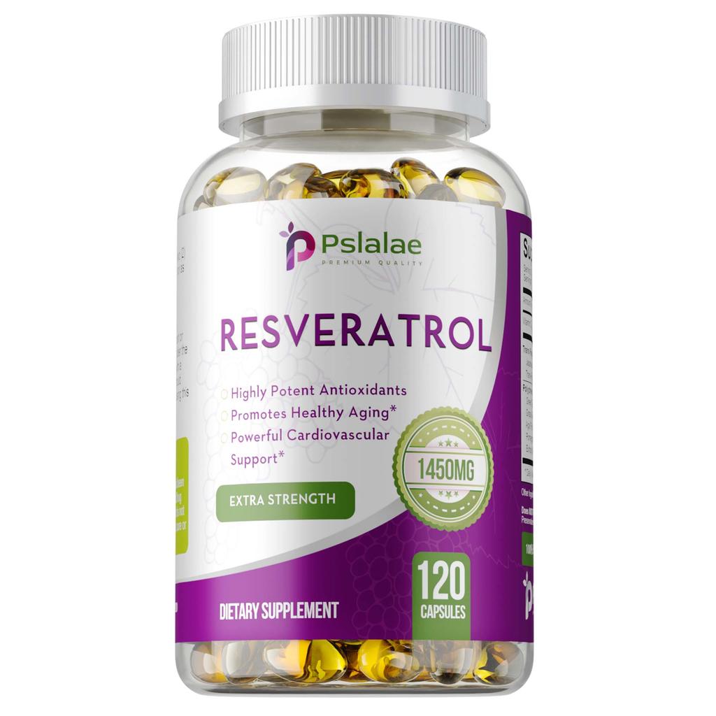 Premium Resveratrol Powerful Strength 1450mg,120 Capsules Antioxidant & Supports Healthy Immune System