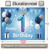 First Birthday Banner, Christmas Halloween Photo Backdrop Wall Decor for Party