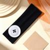 Elastic Button Headband Ribbed Knit Knit Turban Band New Head Wrap  Daily Wear