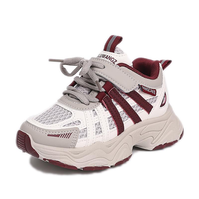 2025 Spring and Summer New Student Sports Shoes Middle and Older Children's Sports Shoes Mesh Dad Shoes Manufacturer EVA Sole