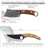 Stainless Steel Butcher Boning Knife Handmade Forged Knife Meat Cleaver Vegetable Slicing Knife Fish Knife with Wooden Handle