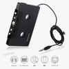 Car Cassette Adapter Audio Accessory Car 3.5mm Car Cassette Adapter Cassette to Aux Adapter Magnetic Converter MP3 Player Black