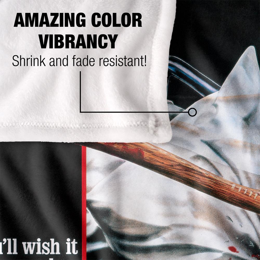 Friday The 13th You'll Wish Poster Blanket