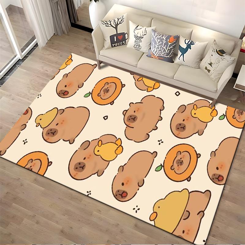 Cute Cartoon Animals Decorative Carpet for Kids' Room or Nursery Suitable for Use As an Anti-slip for Living Room Bedroom Sofas