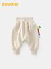 DUUDUU Thickened Fleece-Lined Pants for Newborns - A-Class Large Baby Sweatpants for Autumn/Winter 2025