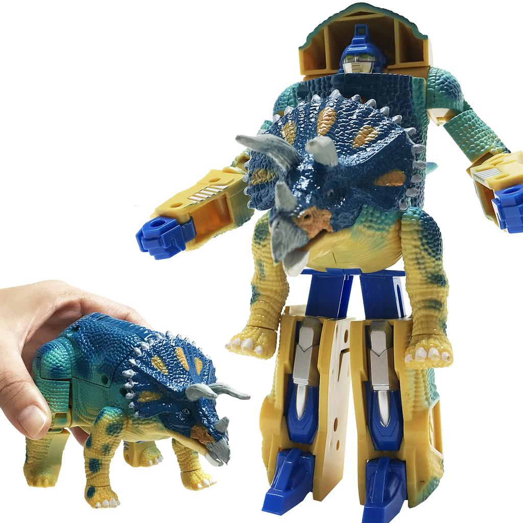 Cool! Transforming Dinosaur Robot Dinosaur Toy Transforming Robot Transforming Robo Dinosaur Robot 3D Puzzle Robot Toy (Tricerarobo)