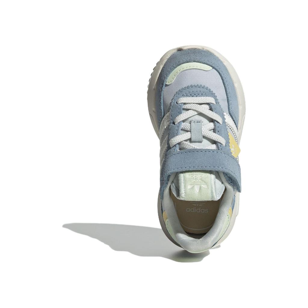 Adidas Originals Retropy F2 Comfortable Versatile Low-Top Walking Shoes Baby Shoes Blue White JP7027