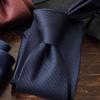 [Milano Alpha] Necktie, Brand Silk, Water-Repellent Fabric, Double-Layered Construction, Men's Business Tie, Plain, Regular Tie, Solid Design, 01