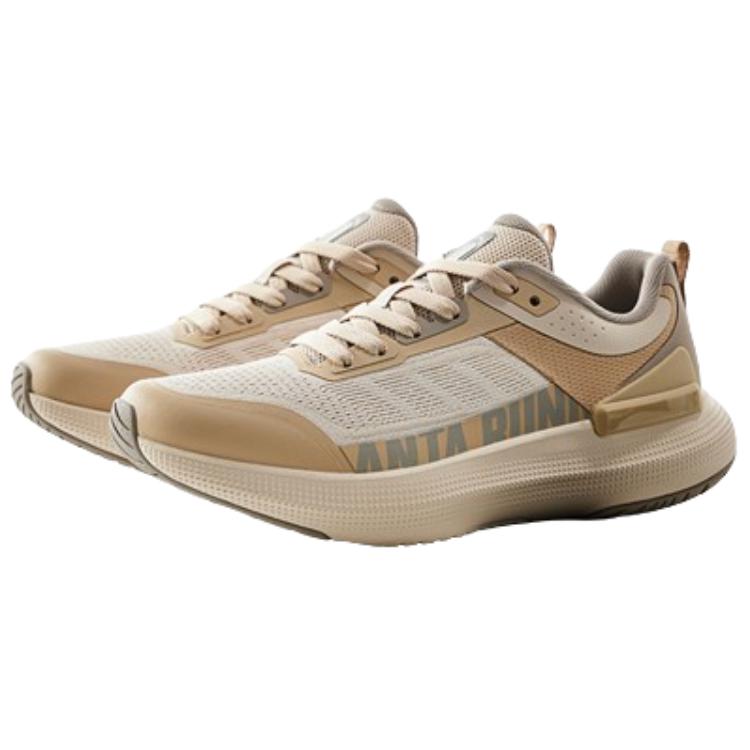 Anta Lightweight Comfortable Slip-Resistant Durable Breathable Low-Top Short Distance Running Shoes Women sneaker Ash-Gray 922445509-2