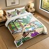 Weiches Bettwäscheset Asterix & Obelix Muster, 1 Bettbezug plus 2 Kissenbezüge Stilvolles Schlafzimmer Heimtextilien