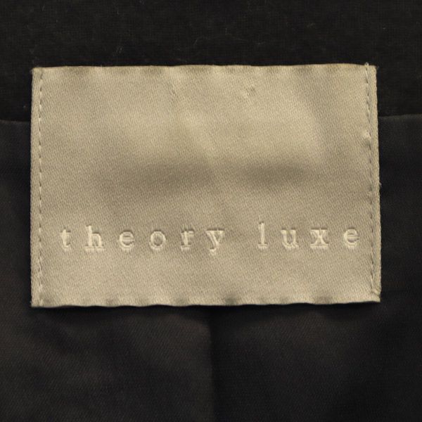 Theory luxe mezcla de lana Chaqueta sin cuello 38 Azul marino Mujer Usado