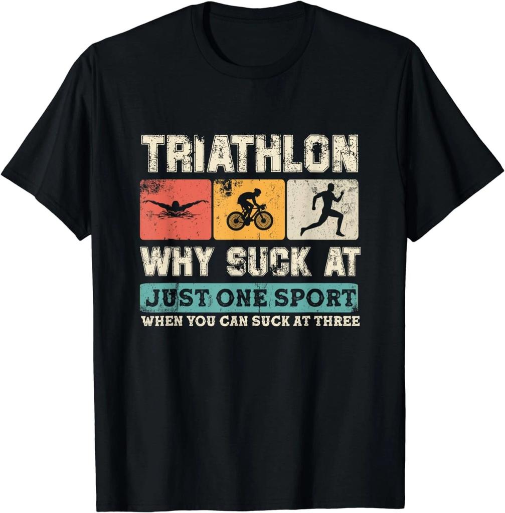 Why Suck At One Sport You Can Suck At Three Triathlon Gift Unisex T-Shirt