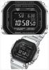 Casio Horloge Volledig Zonne-energie Zwart Zilver G-Shock Heren GMW-B5000BT-1JF, Metaal, Bluetooth, Radiogestuurd, Aangedreven, Lunette,