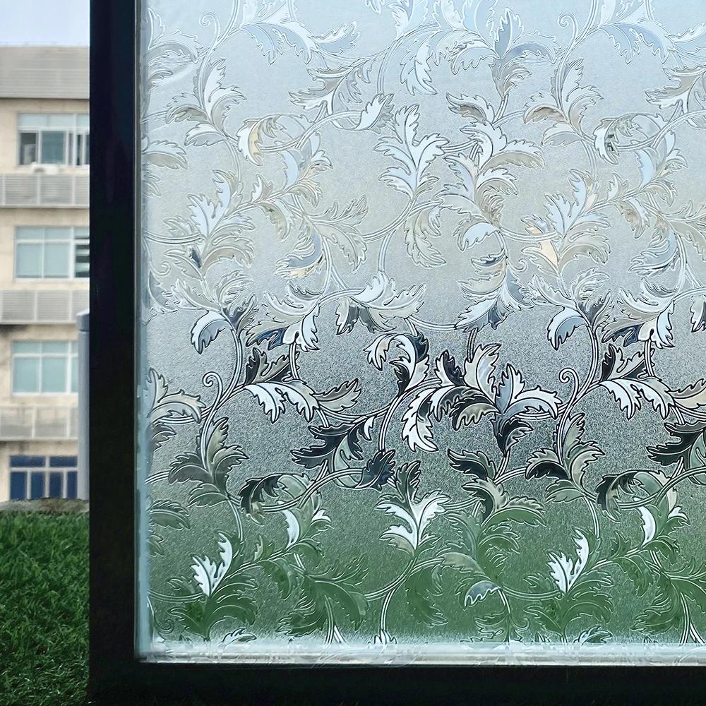 Privacy Film Static Window Clings Vinyl 3D Window Decal Stickers Rainbow Window Film for Glass Door Heat Control Anti UV