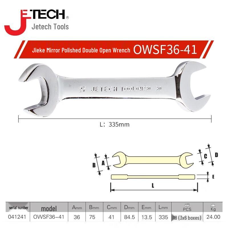 SMVP Dual-Size Open-End Wrench CN plug (adapter included)