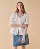 RONRON Ribbon Bow Blouse Ivory