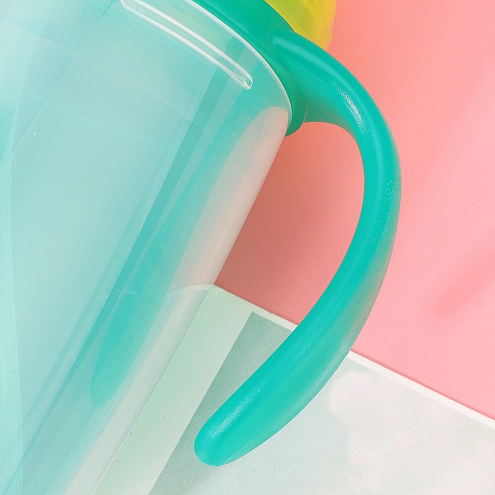 Baby Cup Bottle Straw Water Feeding Portable Handle Training Drinker Accessories (Pink)