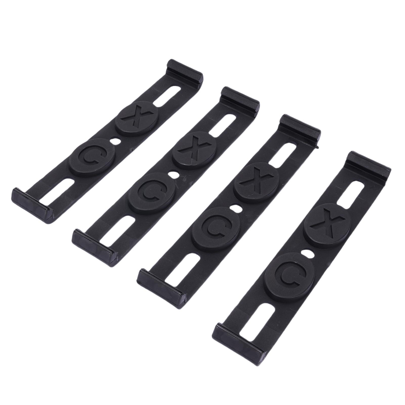 

4PCS Frameless License Plate Holders Waterproofing Snap On License Plate Bracket for European Country License Plates