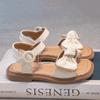 Girls Summer Beach Shoes Classic Sliders Toddler Causal Sandals Open Toe Hook-loop Fashion Children Bow-knot Flats Sandals