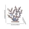 Mediterranean Birthday Gift Crafts Coral Statue for Desktop Indoor Bookshelf