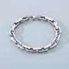 8MM Stainless Steel Bamboo Chain Men's Bracelet Personalized Mixed Color Patchwork Square Chain Accessories Rock Jewelry