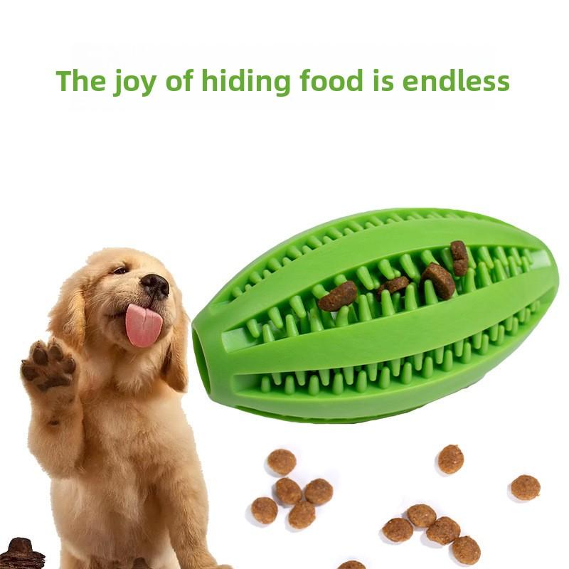Self-entertaining and Boring Food Leak Ball, Chewable Teething Toy Ball, Rubber Elastic Ball, Border Collie Toy, Dog Teasing Interactive Toy Ball