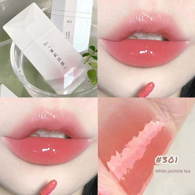 Perfect Diary Wave Light Lipstick Lip Glaze 306 Student Edition Lipstick Big Brand Authentic 304 Long-Lasting Non-Transferable Lipstick