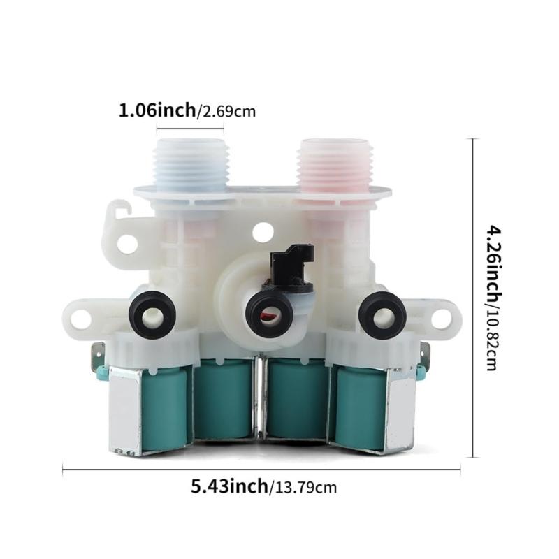 Multifuntional Automatic Washer Inlet Valves Easy Installation Washing Machine Repair Part for Home and Laundromats