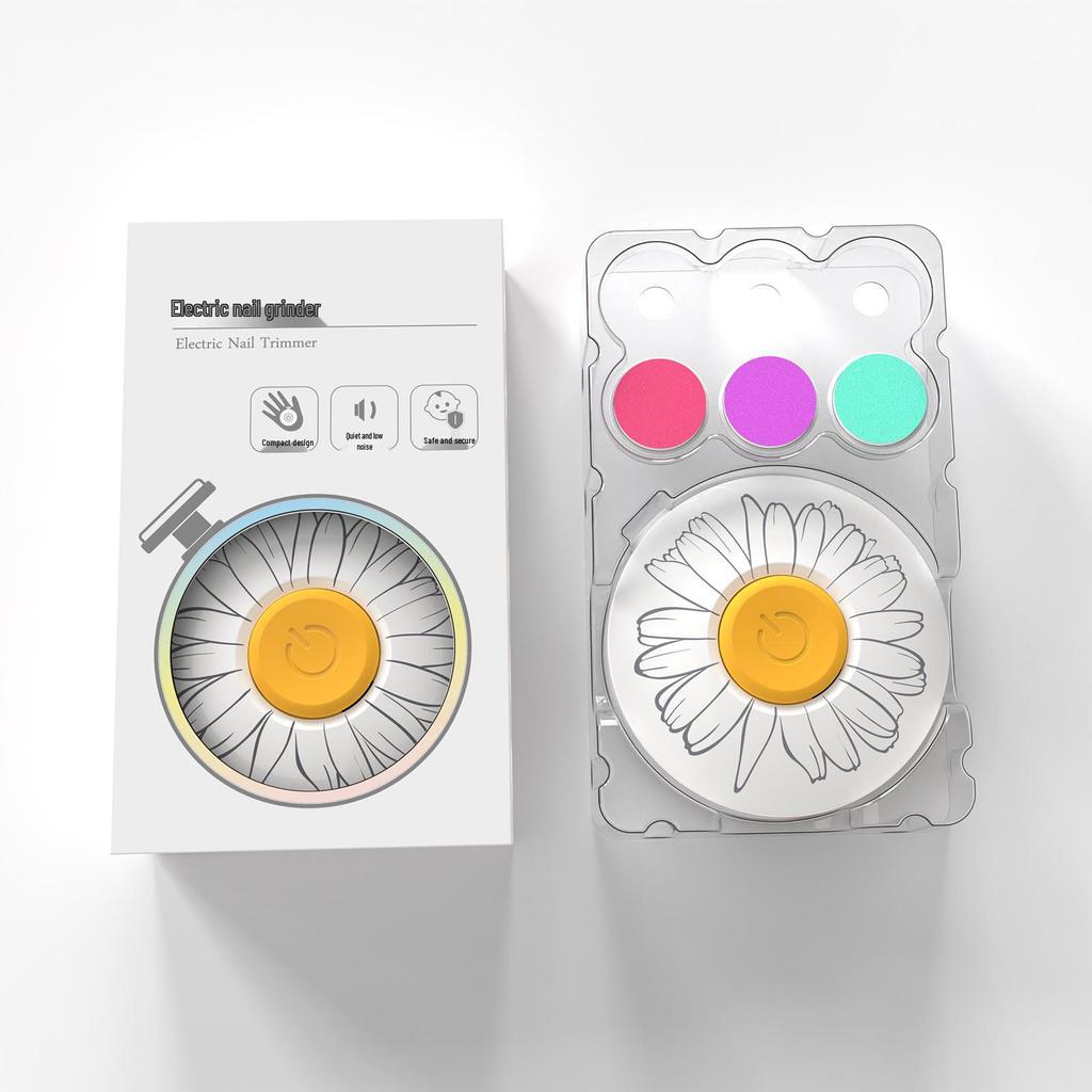 Elektrisches Nageltrimmer-Set: 3 Schleifköpfe für Babys, Kinder und Frauen