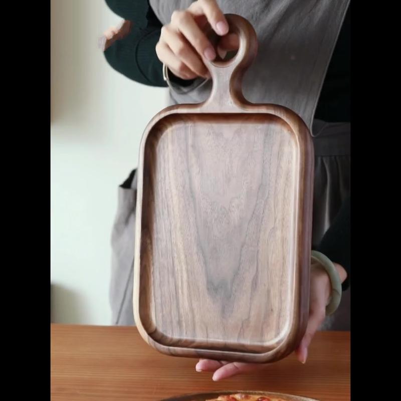 Многофункциональная деревянная сервировочная тарелка и поднос