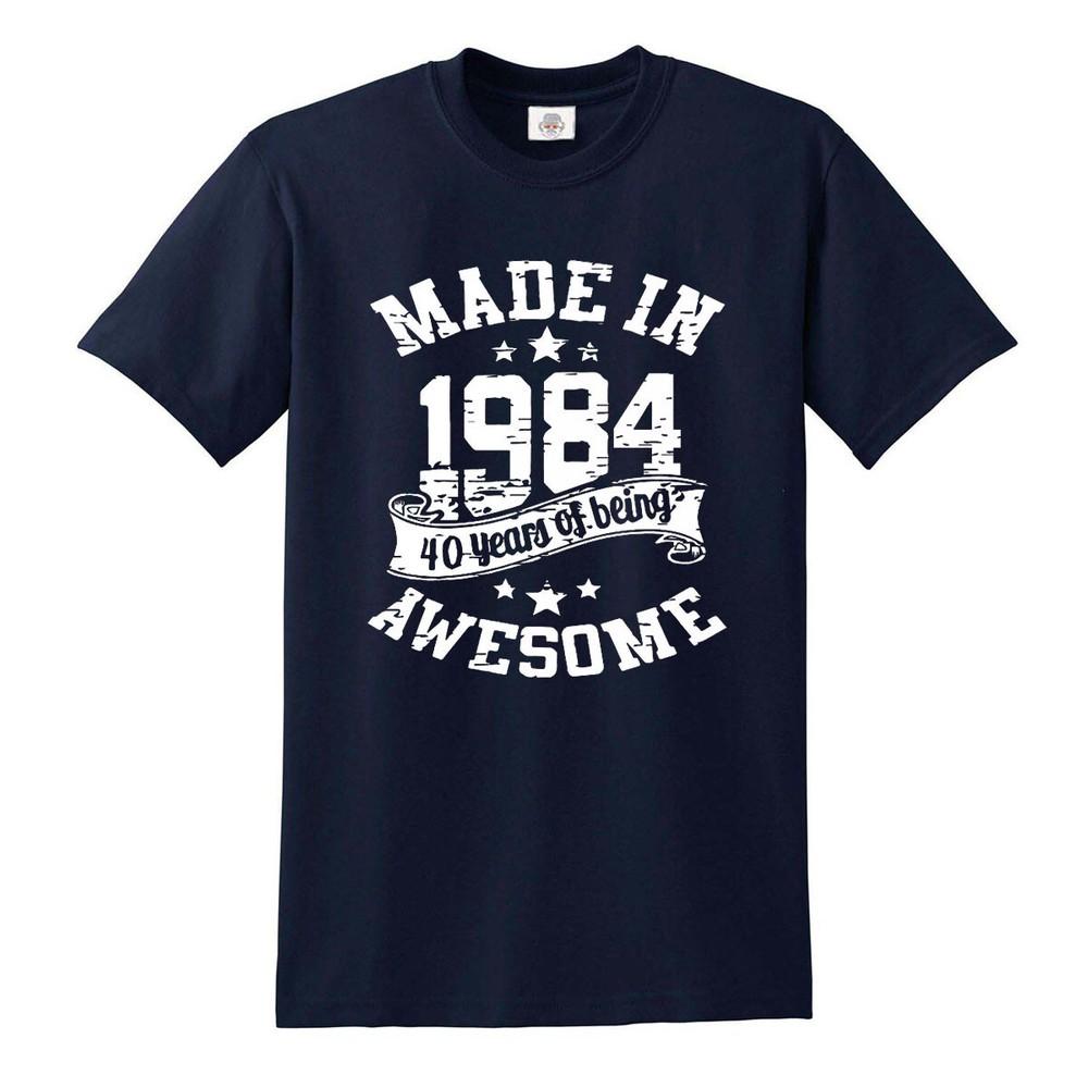 40th Birthday Awesome Made In 1984 TShirt Unisexs Unisexs Present Gift Top Tee