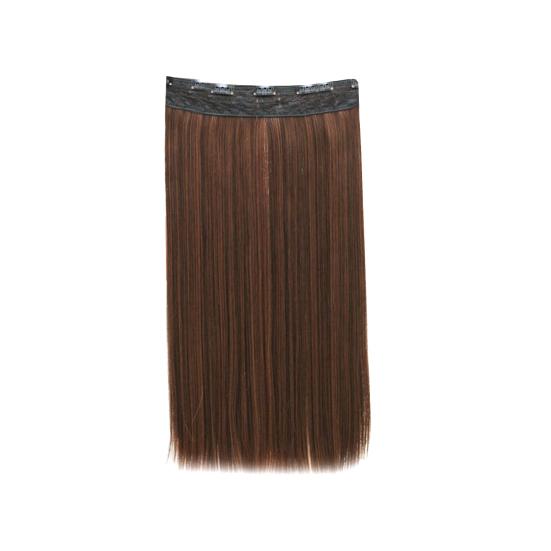 Women Solid Color Long Straight Central Hair Party Parting Wig Hairpiece