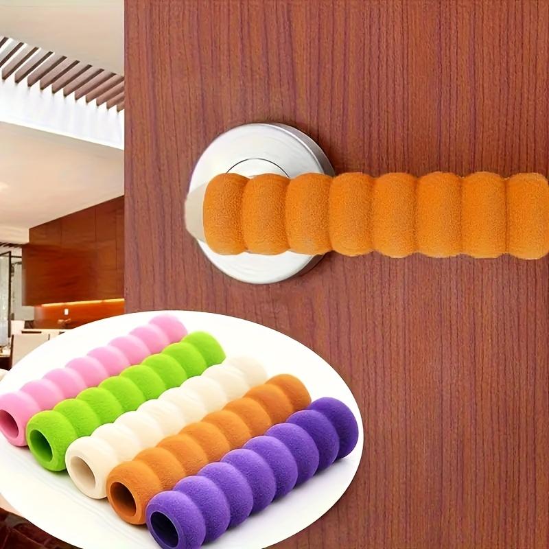 1pc Anti-slip Door Handle Protector, Anti-static, Anti-collision, Thick Spiral, Door Knob Cover,easy To Install Home Improvement