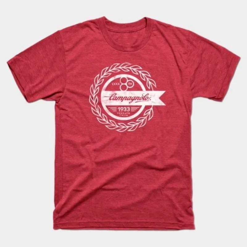

Футболка ZX Campagnolo Винтаж Итальянский Велоспорт Тур Де Франс Италия Значок Футболка Винтажный Универсальный Топ Ткань Велосипедист Футболка женская одежда 3XL