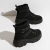 Large Size Martin Boots New Spring Thin Breathable High-top Canvas British Style Thick-soled Single Boots