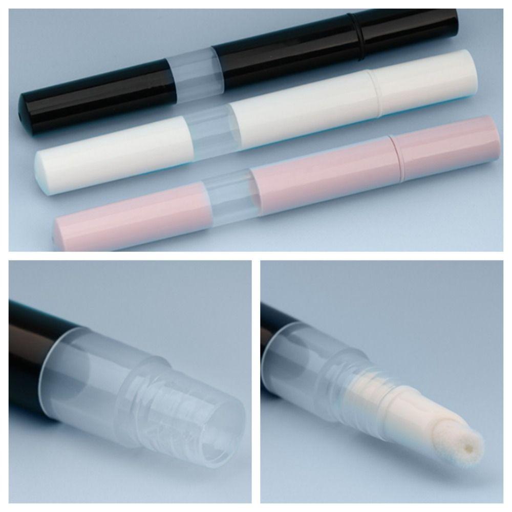 Transparent Nail Oil Pen With Brush 3ML Lip Gloss Tube Cream Cosmetic Container Pen  Outdoor
