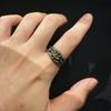 Retro The 13th Black Crusade Adjustable Open Ring For Men Punk Gothic Edgy Copper Jewelry Warhammer 40K Accessories Gift for Him