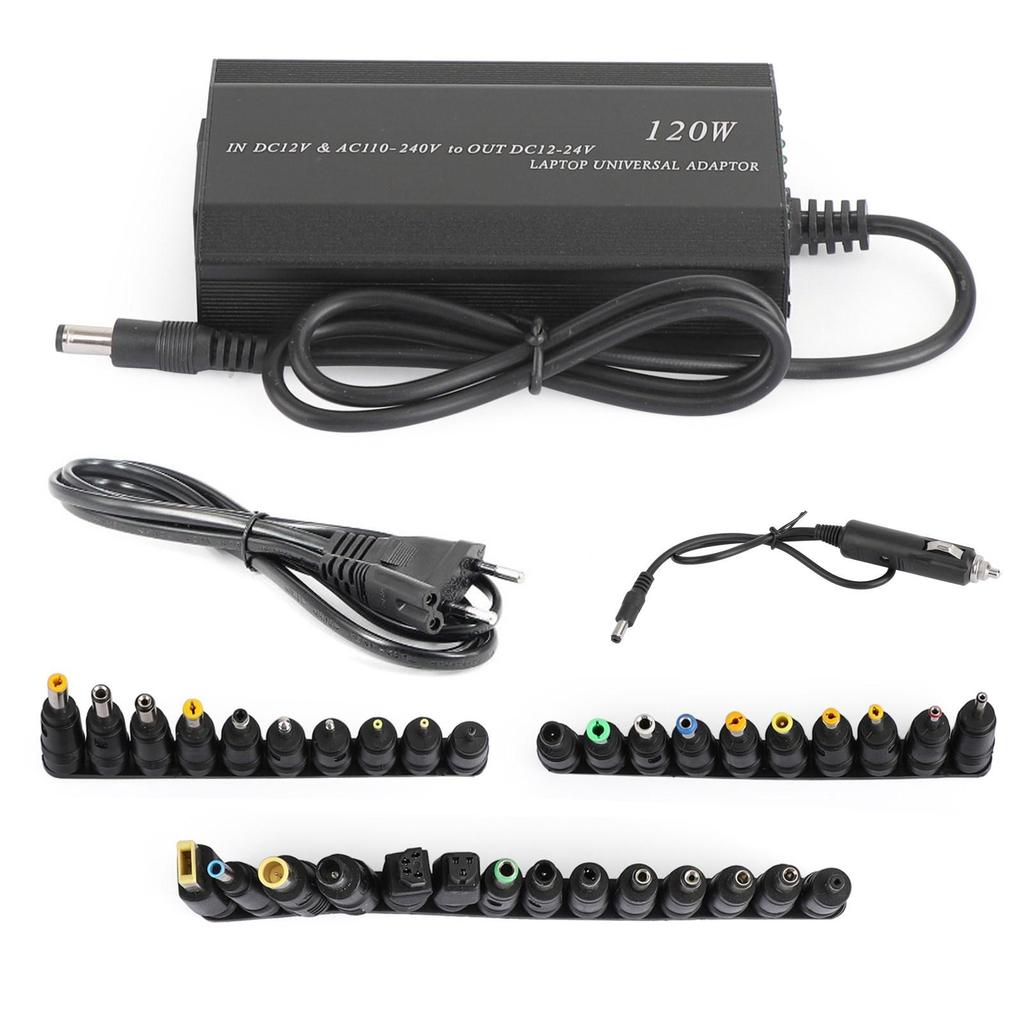 120W Car Home 34 Tips Power Supply Adapter Charger for Laptop Notebook EU Plug