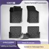 Eco-Friendly TPE Waterproof Floor Mats for Volkswagen Bora (08-18), Durable and Double-Layered