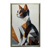 Geometry of a Cat In a Modern Landscape Geometry of a Cat In a Modern Landscape, 70X100 Cm, Unframed, Premium Canvas On Stretcher
