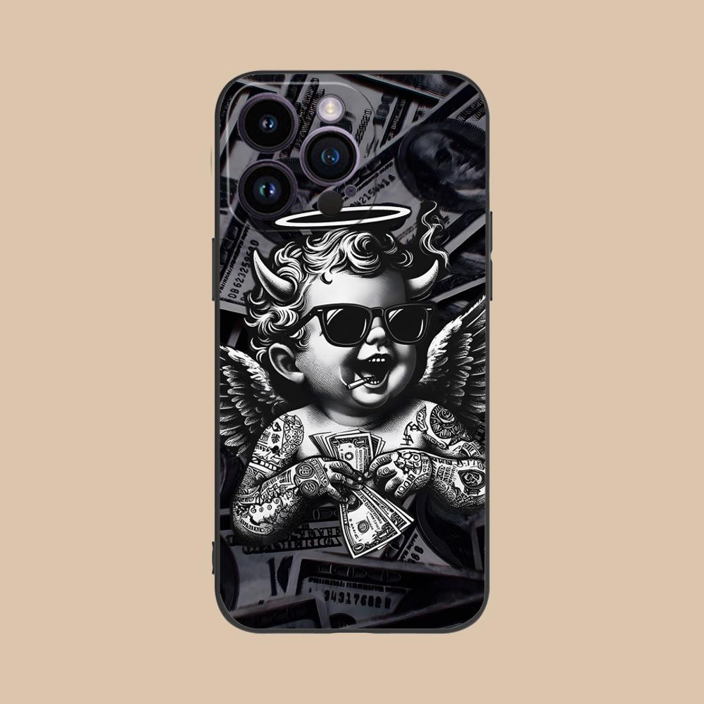 USD Dollar Printed Phone Case for iPhone 17 16 15 14 13 12 11 X XR XS 8 7 Air Pro Max Plus Mini Soft TPU Shockproof Cover