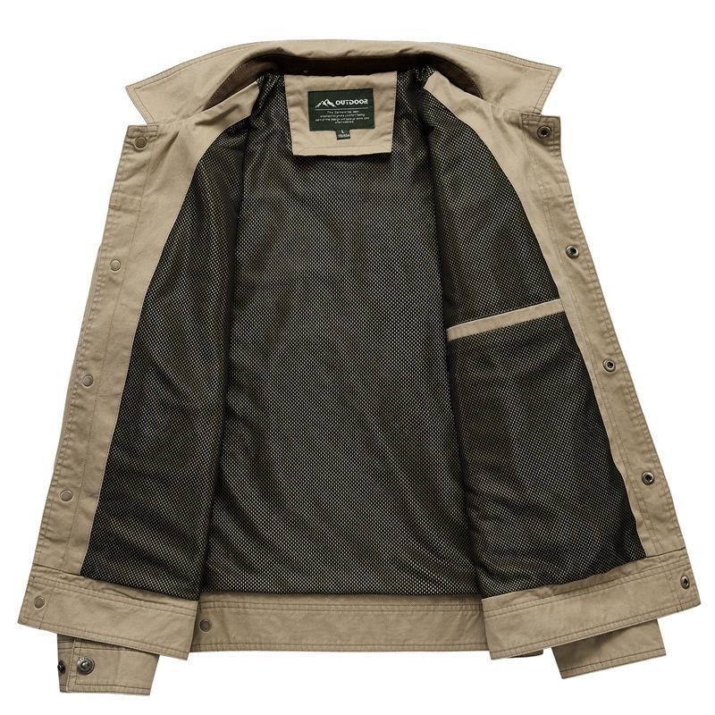 Spring and Autumn New Jacket Men's Casual Loose Large Size Jacket Outdoor Men's Jacket