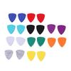 20 Piezas Púas de Fieltro para Ukelele Agarre Cómodo Forma de Corazón Púa con Bolsa de Almacenamiento para Instrumentos de Cuerda de Nylon Colores Mixtos