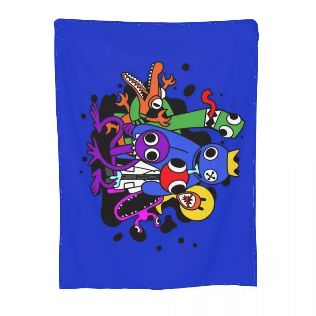 

Одеяло Rainbow Friends Hug It Out, фланелевое всесезонное универсальное теплое одеяло для постельных принадлежностей, офисные покрывала 75x100cm