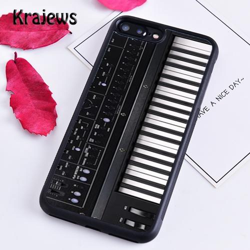 Krajews Vintage Synth Synthesizer Moog Phone Case For iPhone 17 Air 16 15 14 Plus 11 12 13 Pro Max Cover Coque