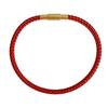 Zodiac Year Red and Black Rope Bracelets: Gold Hand Rope, Women's, Men's, Titanium Steel Leather, Non-Fading.